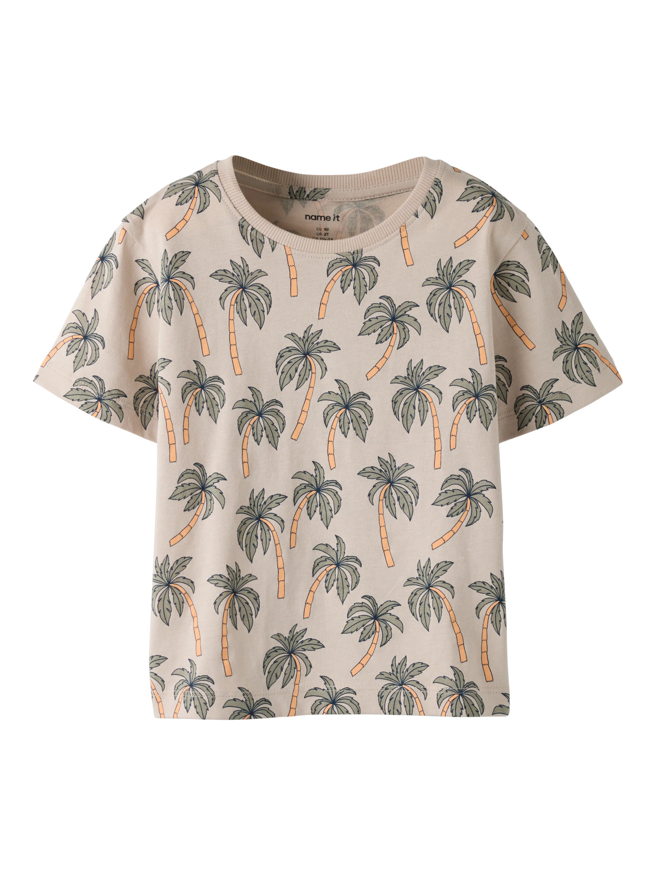 Name It T-shirt - NmmValther - Chateau Gray/Palms