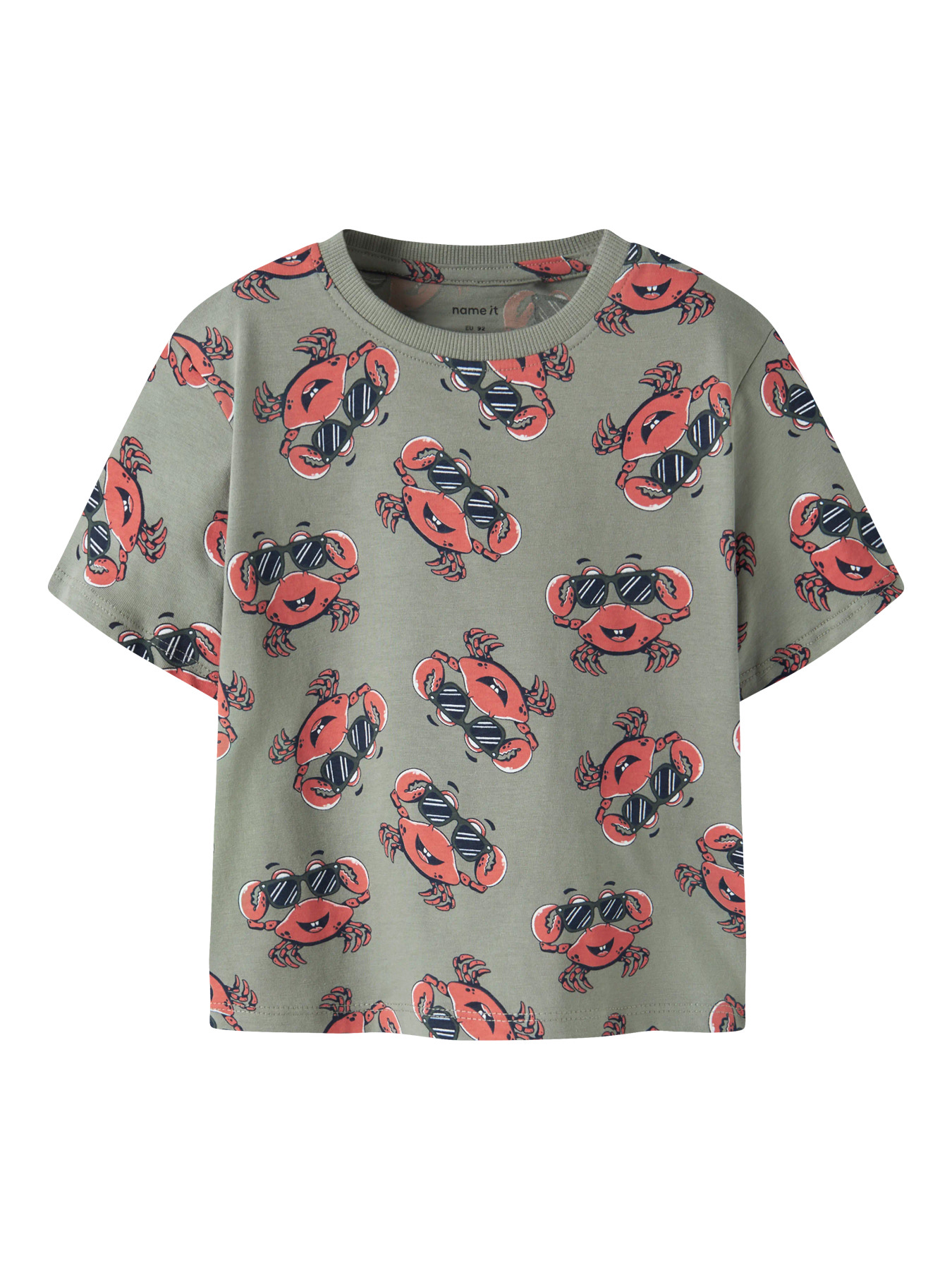 Name It T-shirt - NmmValther - Shadow/Crab
