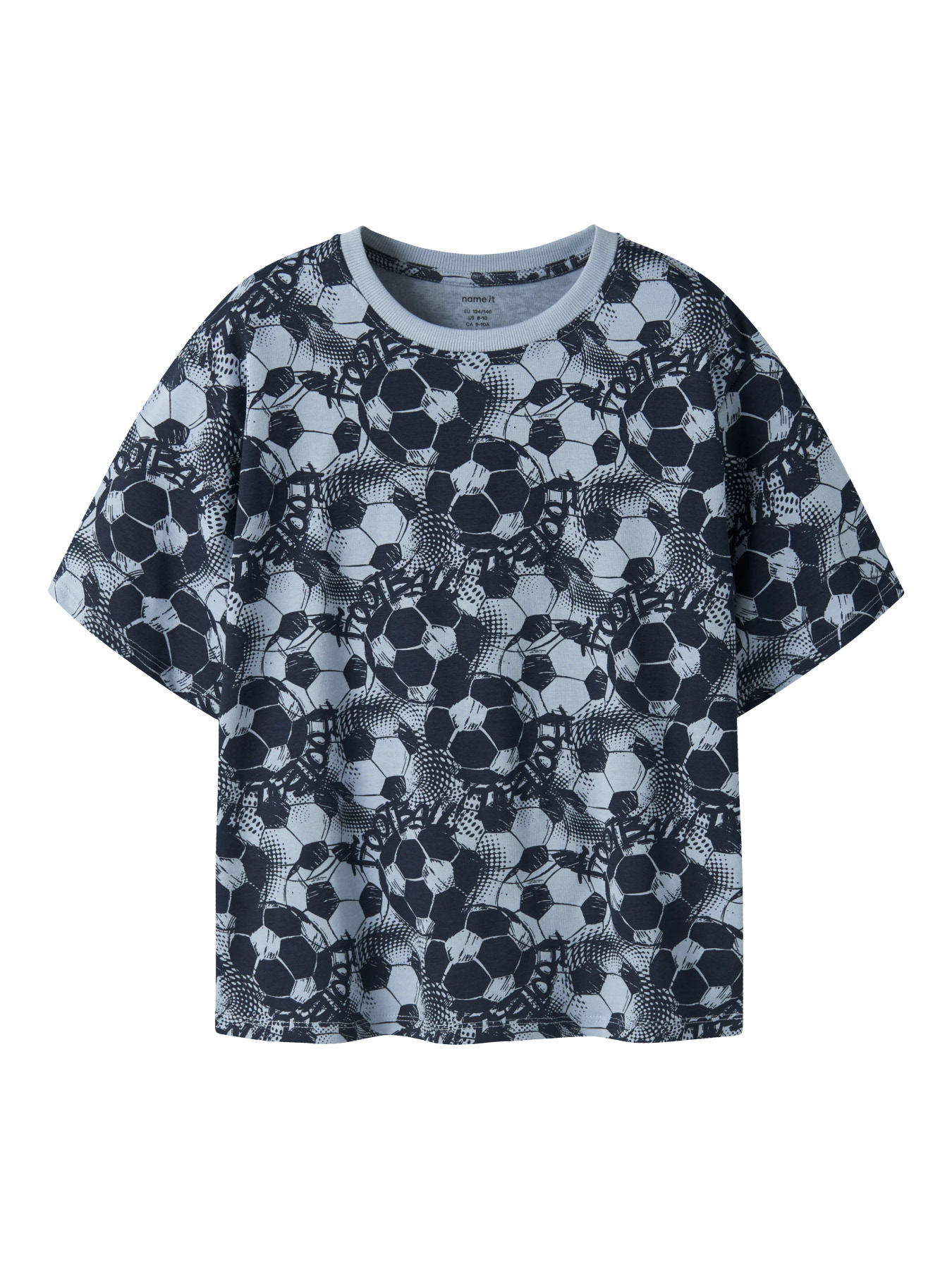 Name It T-shirt - NkmVeldo - Blue Fog/Football