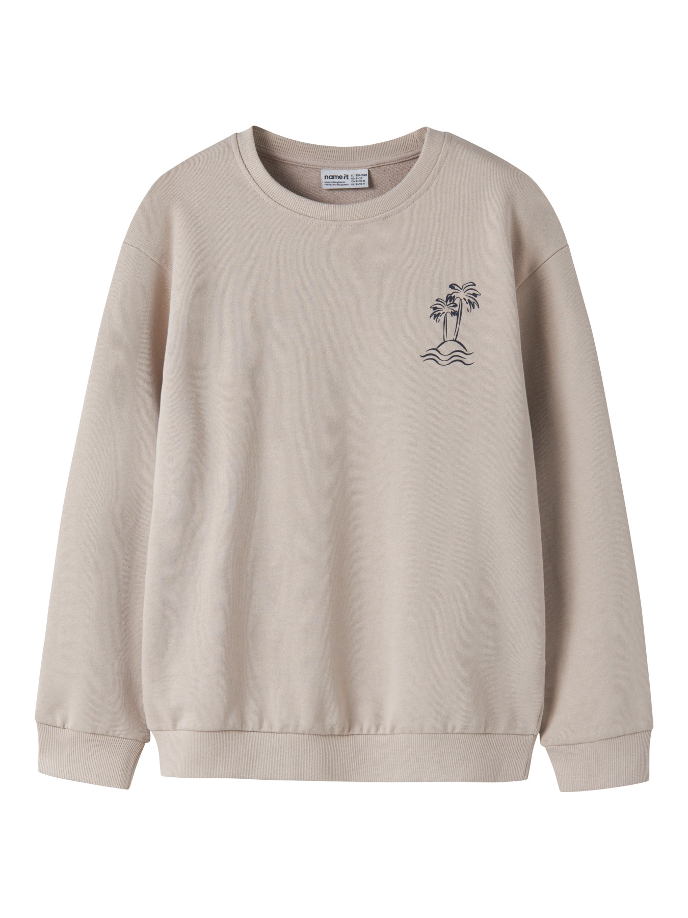 Name It Sweatshirt - NkmVasse - Chateau Gray/Palm
