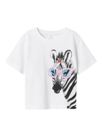 NAME IT T-shirt Votea Bright White Zebra