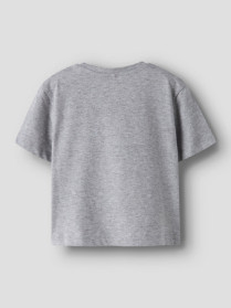 NAME IT T-shirt Votea Grey Melange Bunny Headphones