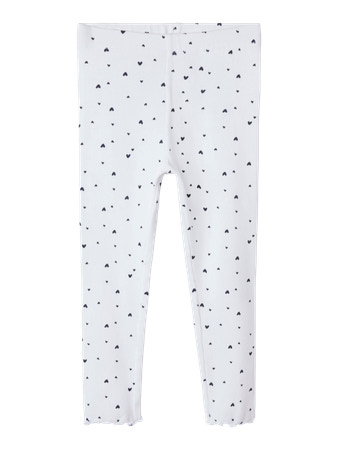 Name It Vemia Leggings - Bright White Hearts