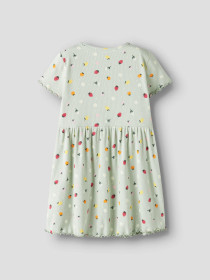 NAME IT Kortærmet Kjole Vemia Pale Aqua Fruit