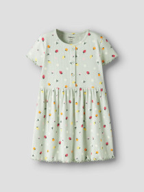 NAME IT Kortærmet Kjole Vemia Pale Aqua Fruit
