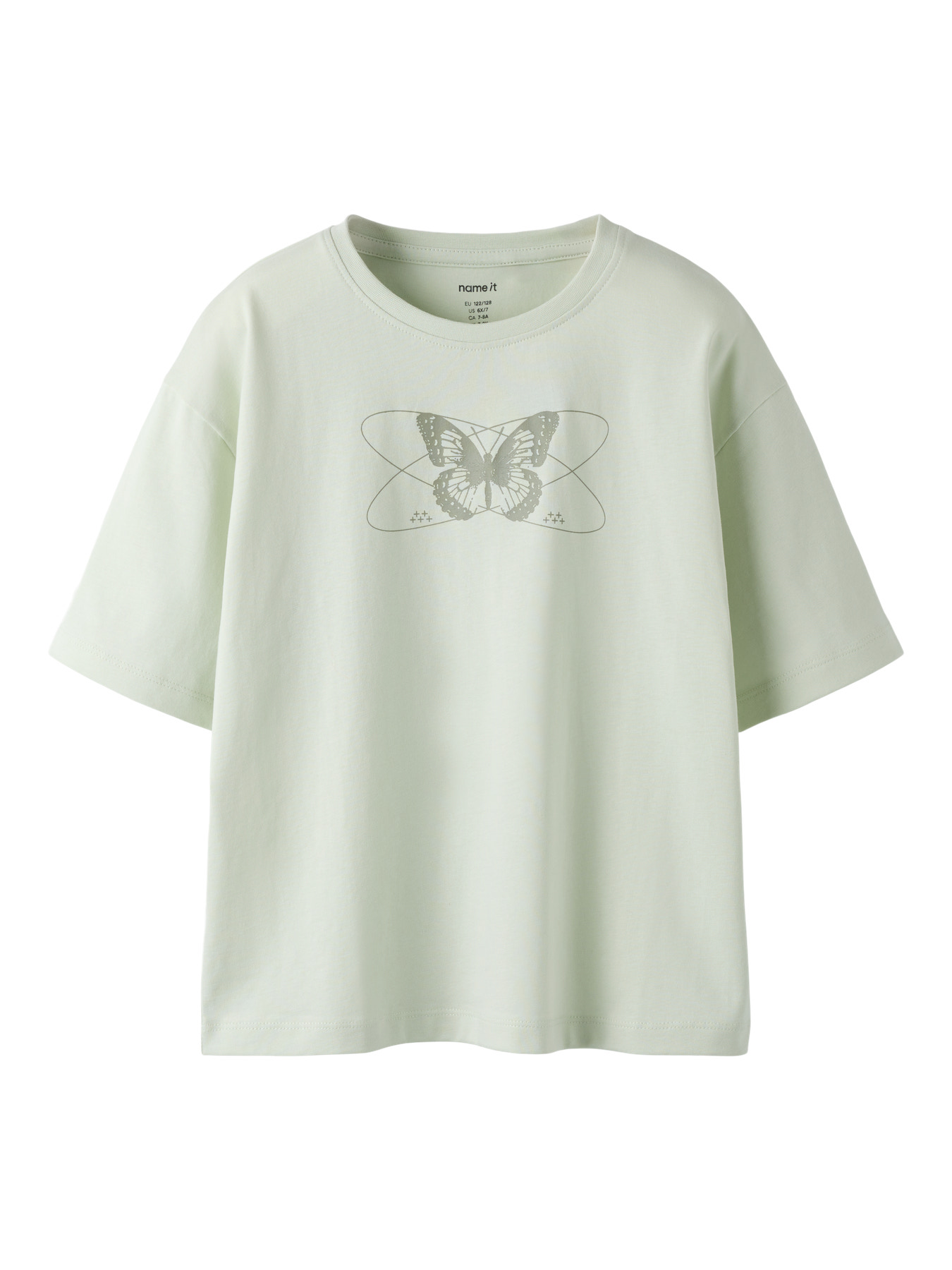 Name It T-shirt - NkfVeen - Pale Aqua/Butterfly