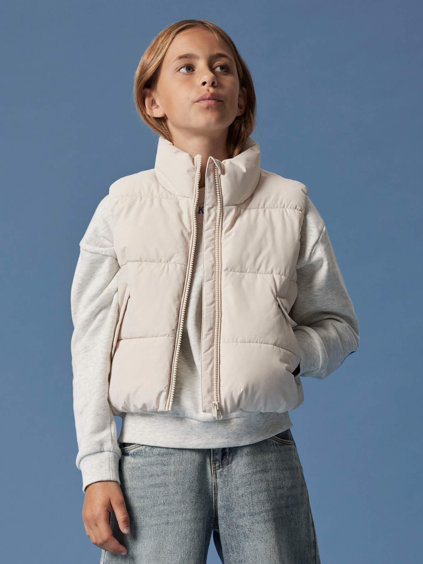 NAME IT Puffer Vest Mole Moonbeam