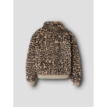 NAME IT Fake Fur Jakke Mila Humus Leo