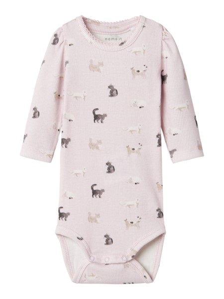 NAME IT Langærmet Body Brigit Light Lilac