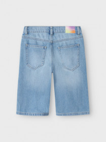 NAME IT Skater Denim Shorts Bella Medium Blue