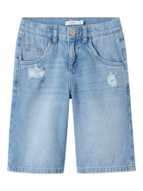 NAME IT Skater Denim Shorts Bella Medium Blue
