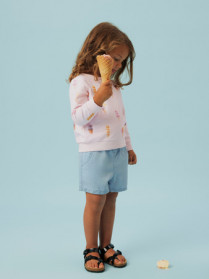 NAME IT Denim Shorts Bella Loose Light Blue Denim