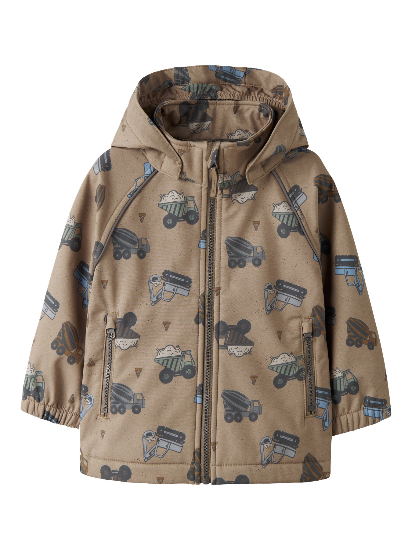 NAME IT Softshell Jakke Alfa08 Silver Mink Truck