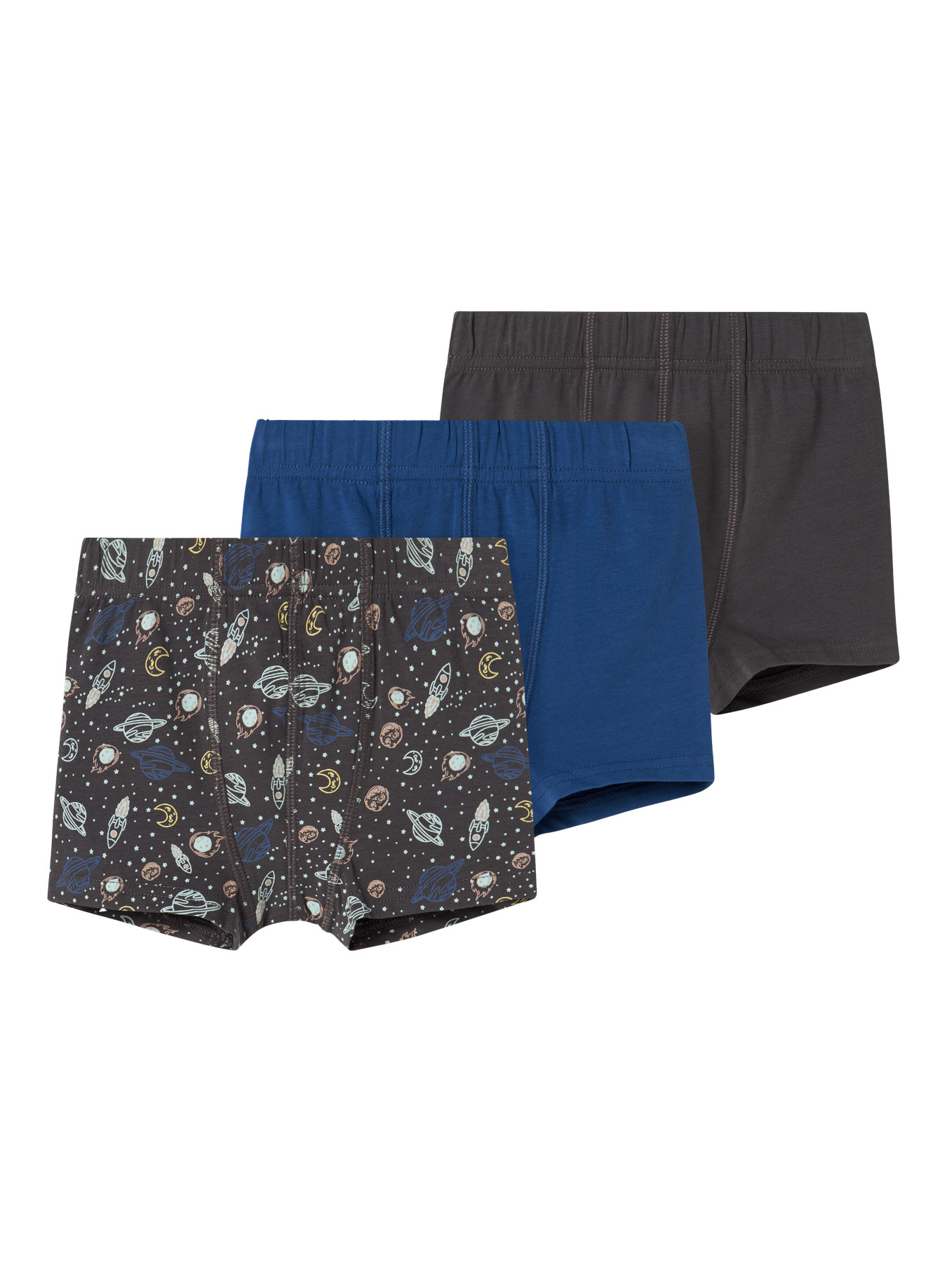 NAME IT 3-Pak Boksershorts Forged Iron