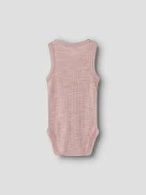 NAME IT Ærmeløs Uld Body Wax Shadow Gray
