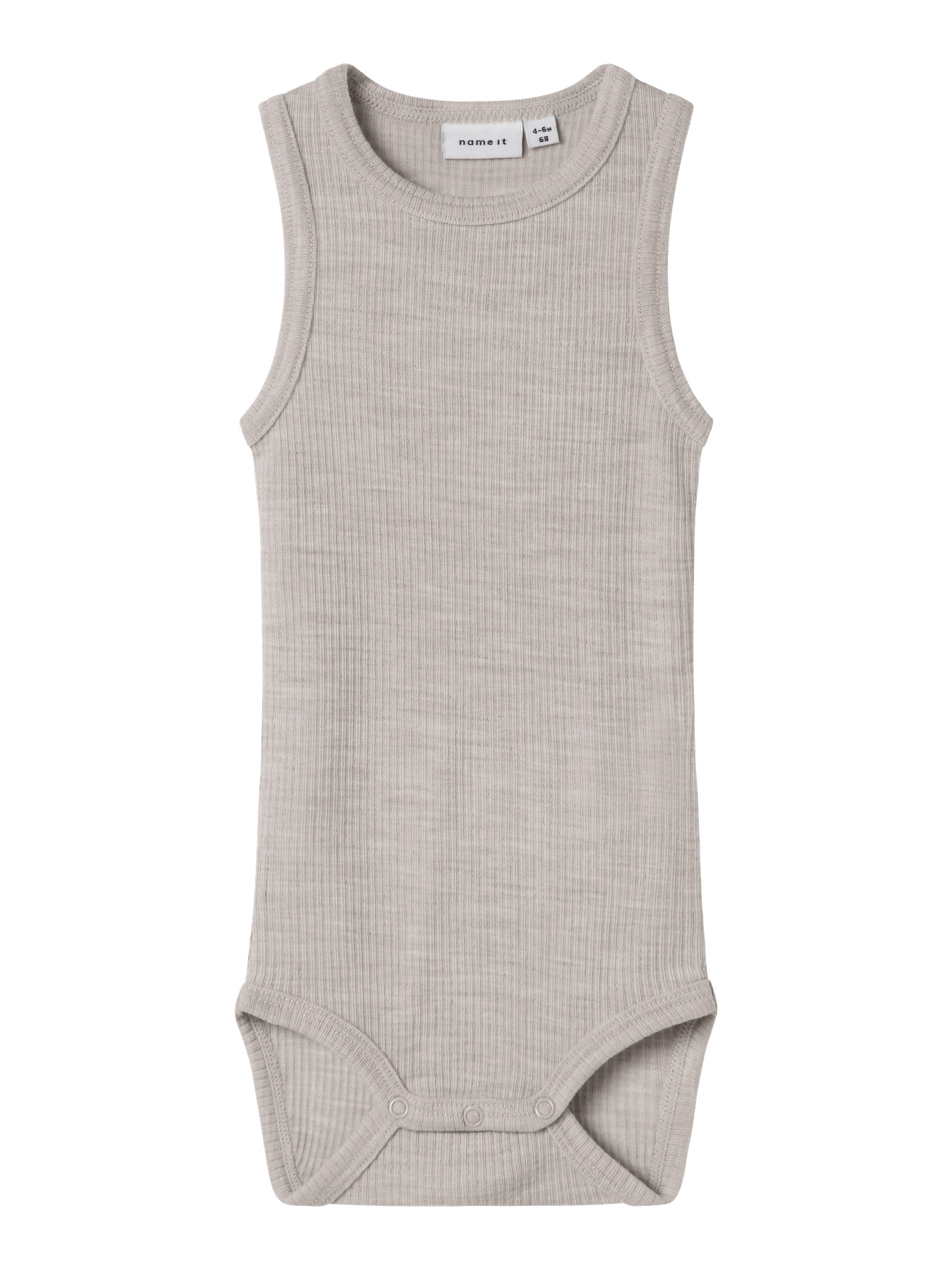 NAME IT Ærmeløs Uld Body Wax Nacreous Cloud