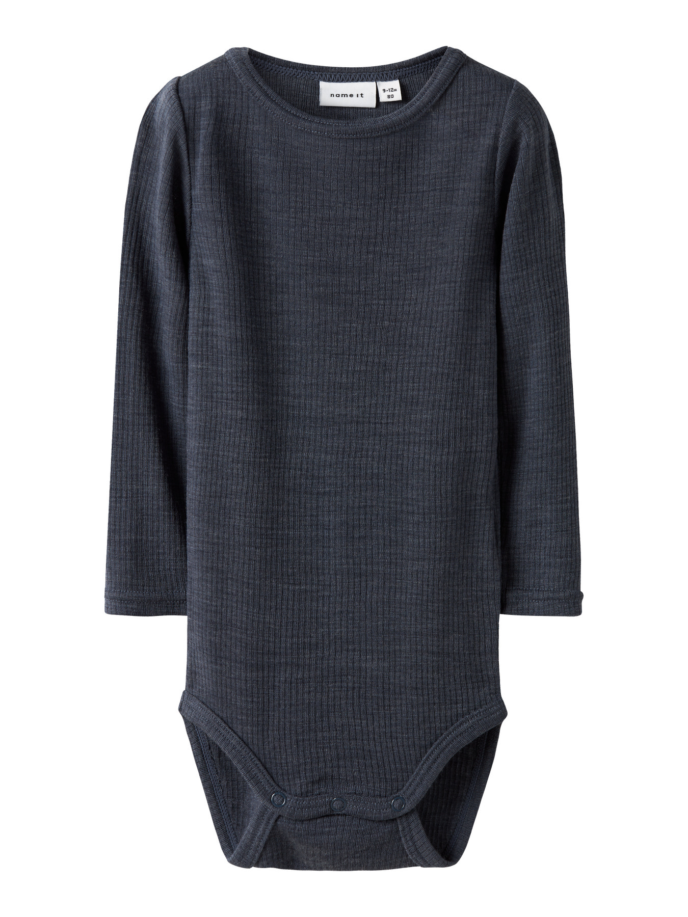 NAME IT Langærmet Uld Body Wax Ombre Blue