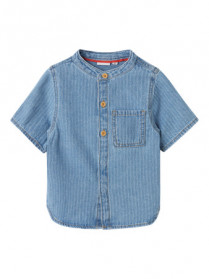NAME IT Skjorte Fido Light Blue Denim Stripes