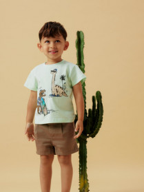 NAME IT Twill Shorts Ryan Walnut
