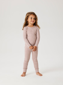 NAME IT Langærmet Uld Bluse Wax Shadow Gray