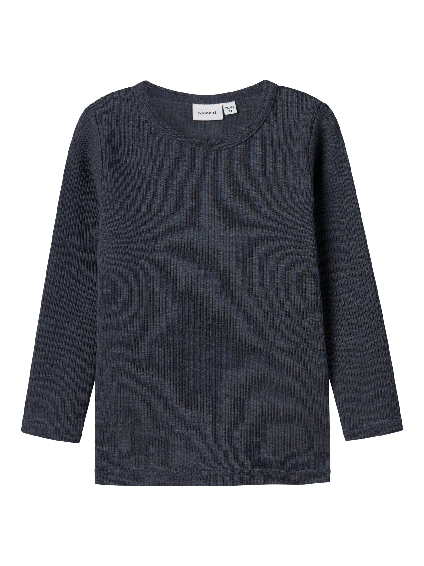 NAME IT Langærmet Uld Bluse Ombre Blue