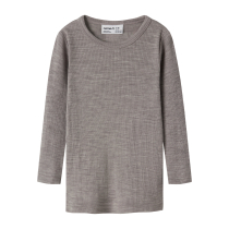 NAME IT Uld Rib Bluse Wax Satellite