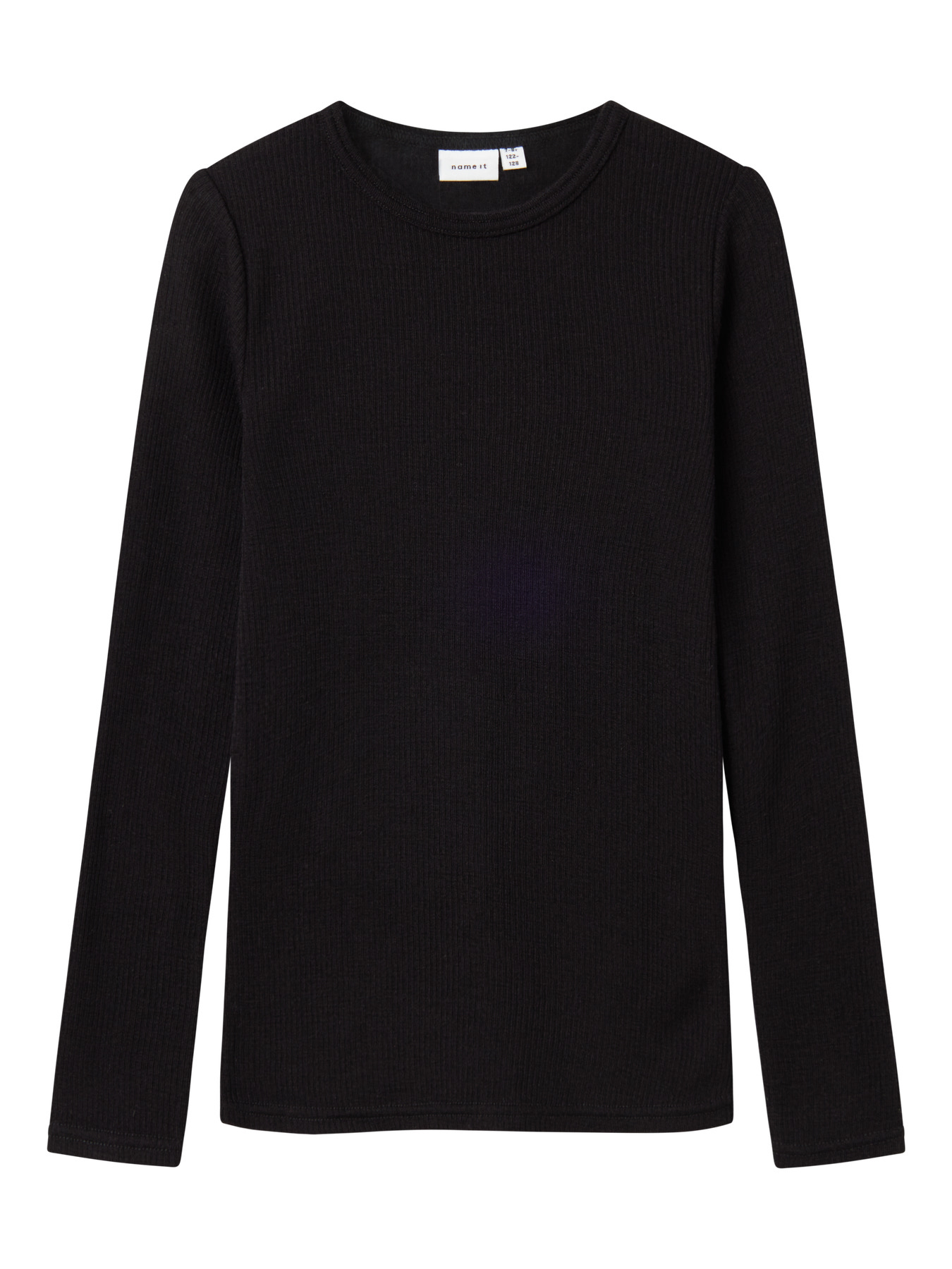 NAME IT Langærmet Uld Bluse Wax Black