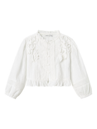 Name It Hellia Blonde Skjorte - Bright White