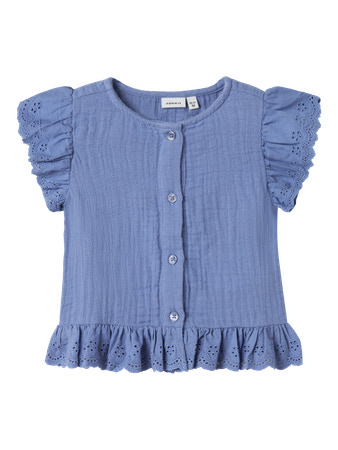 NAME IT Top Hakki Bleached Denim
