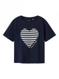 NAME IT T-Shirt Fesko Navy Blazer Bright White