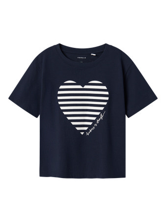 NAME IT T-Shirt Fesko Navy Blazer Bright White