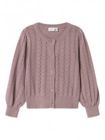 NAME IT Strik Cardigan Hannah Purple Dove