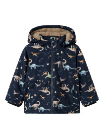 NAME IT Jakke Snow05 Dino Dark Sapphire