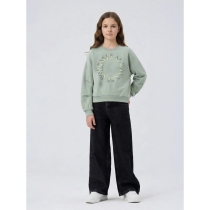 NAME IT Sweatshirt Ptaround Aqua Gray