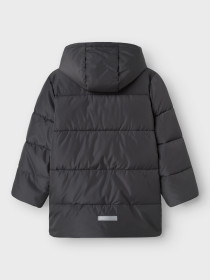 NAME IT Puffer Vinter Jakke Medow03 Grey Pinstripe