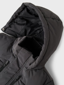 NAME IT Puffer Vinter Jakke Medow03 Grey Pinstripe