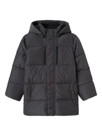 NAME IT Puffer Vinter Jakke Medow03 Grey Pinstripe