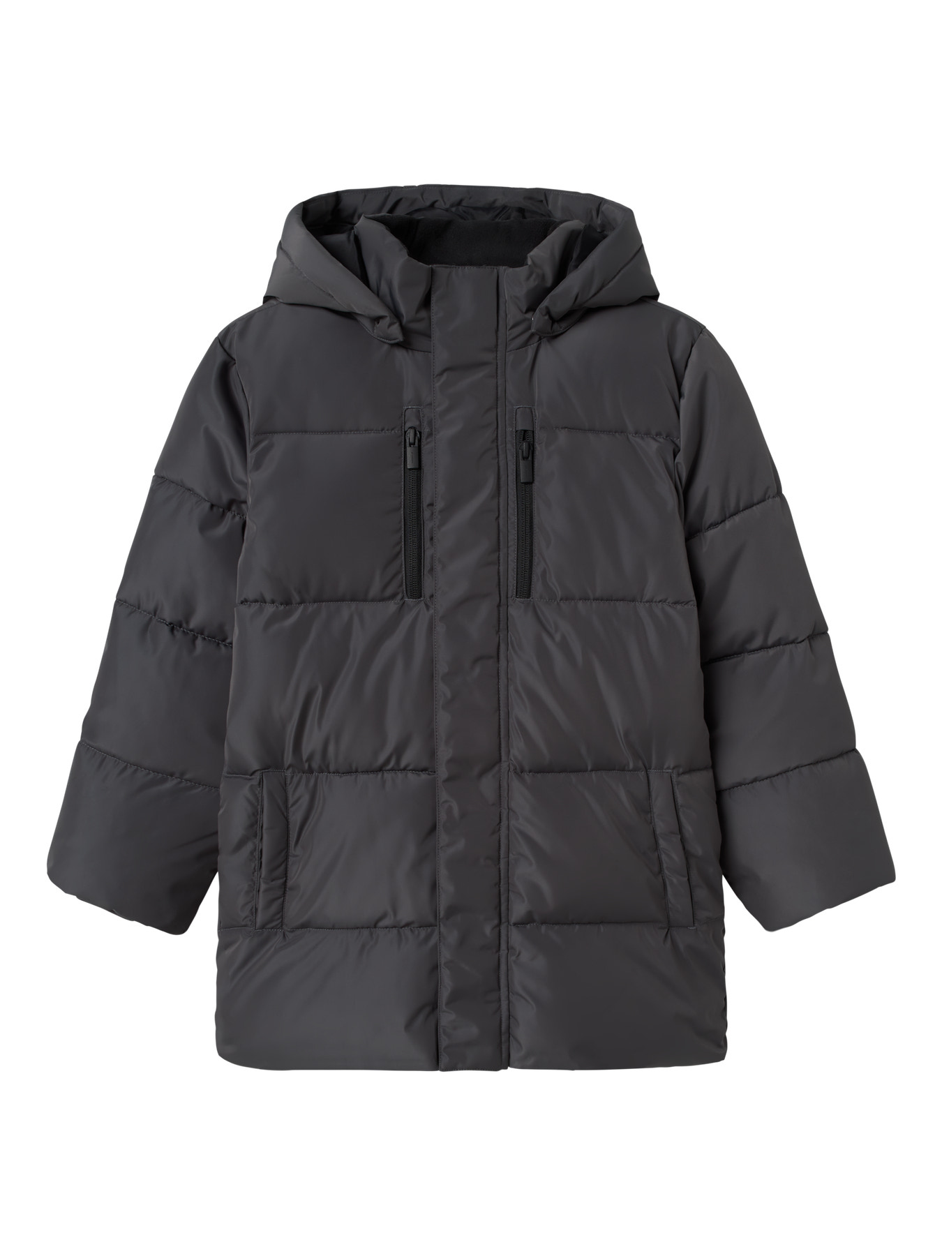 NAME IT Puffer Vinter Jakke Medow03 Grey Pinstripe