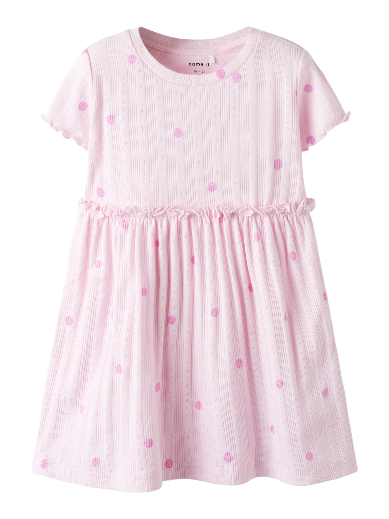 NAME IT Rib Kjole Hallie Parfait Pink