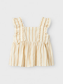 NAME IT Top Herdon Bleached Sand Cloud Dancer