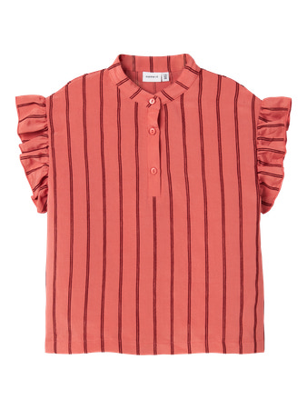 NAME IT Top Heik Spiced Coral Madder Brown