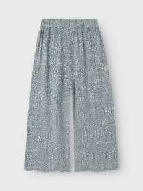 NAME IT Brede Bukser Jilli Aqua Gray Leo