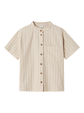 NAME IT Hør Skjorte Halom Peyote