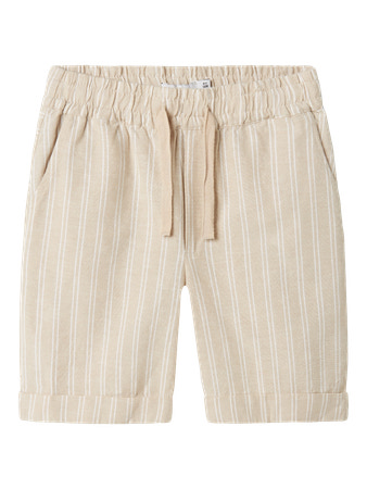 NAME IT Hør Shorts Halom Peyote