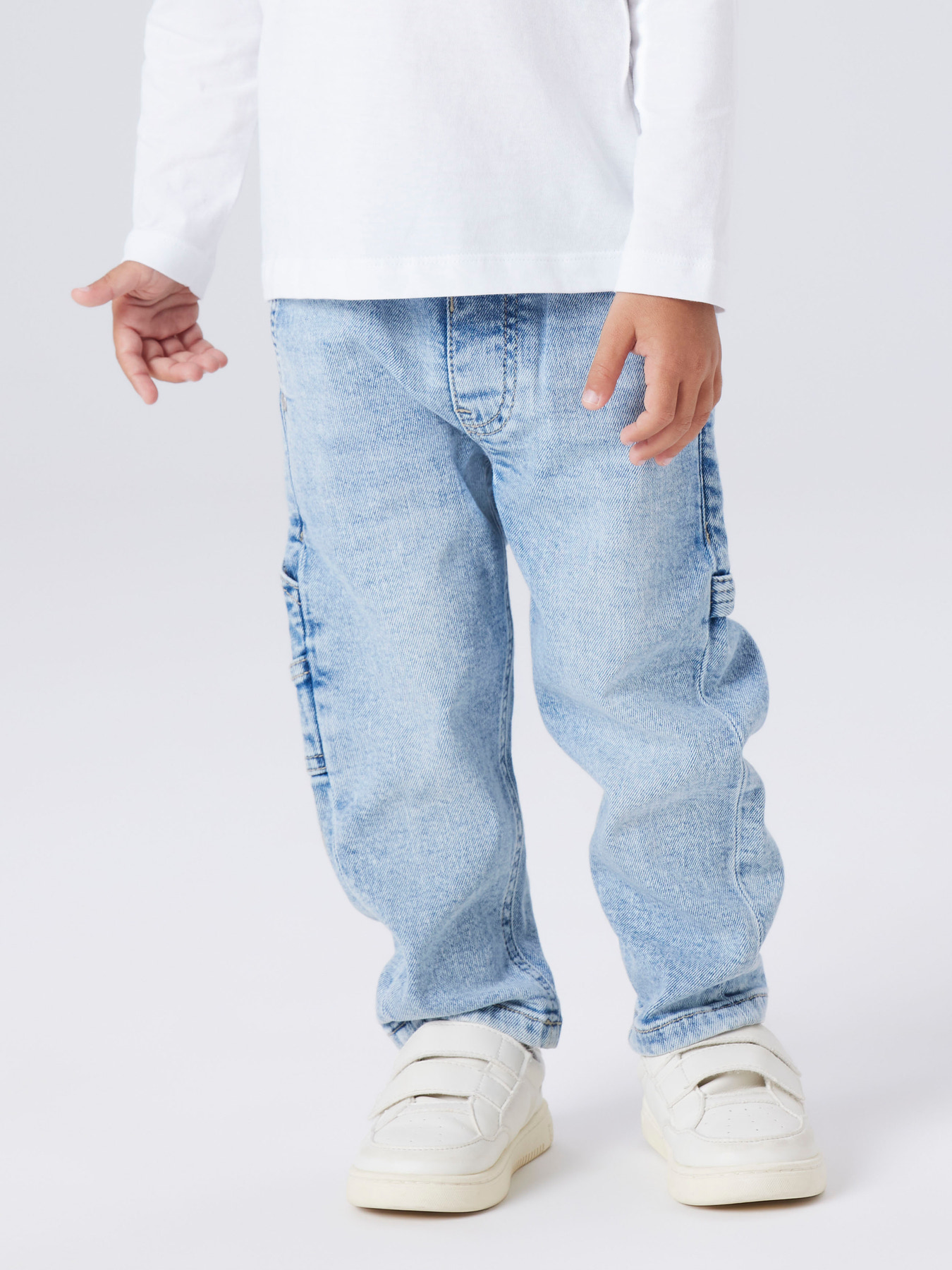 NAME IT Tapered Jeans Ben Carp Light Blue Denim billede