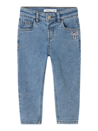 Name It Jeans - Noos - NmfBella - Medium Blue Denim/Bom Embroide