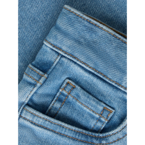 NAME IT Mom Jeans Bella Medium Blue Denim Rainbow Embroidery