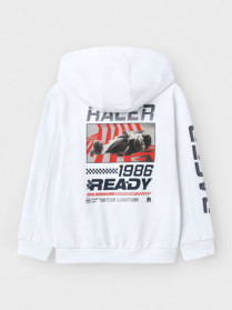NAME IT Zip Sweat Hoodie Hepaw Bright White