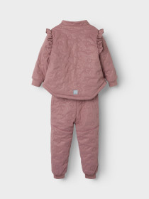 NAME IT Quilt Sæt Moon Glitter Fo Woodrose