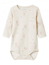 NAME IT Langærmet Body Hallo Peyote Melange
